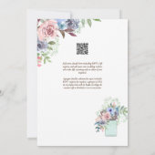 Espanol Invitación de Boda Summer Floral Wedding I Einladung (Rückseite)