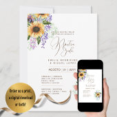 Espanol Invitación de Boda Summer Floral Wedding I Einladung