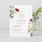Espanol Invitación de Boda Summer Floral Wedding I Einladung (Stehend Vorderseite)
