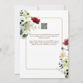 Espanol Invitación de Boda Summer Floral Wedding I Einladung (Rückseite)
