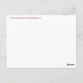 Español Serenity Gebet Angel Malerei Postkarten (Rückseite)