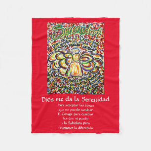 Español Serenity Gedicht Angel Fleece Blanket