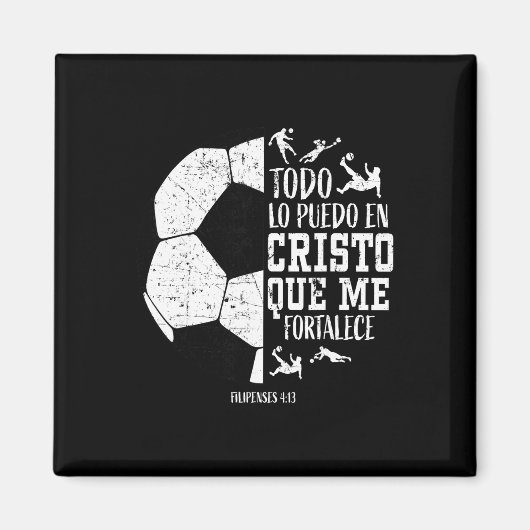 Español Spanish Christian Soccer Fútbol Filipenses Magnet (Vorne)