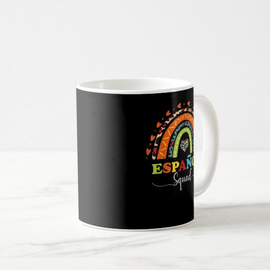 Espanol Squad Bilingualer Spanischlehrer zurück zu Kaffeetasse (VorderseiteRechts)