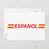 espanol-Symbol Postkarte (Vorne/Hinten)