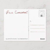 ESPAÑOL Tarjeta De Cumpleaños - Burro Postkarte (Rückseite)