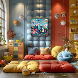 Espantapájaros Alegre: Paisaje Folk y Naive. Poster