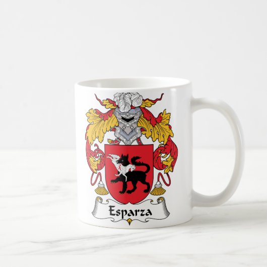 Esparza Familienwappen Kaffeetasse (Rechts)