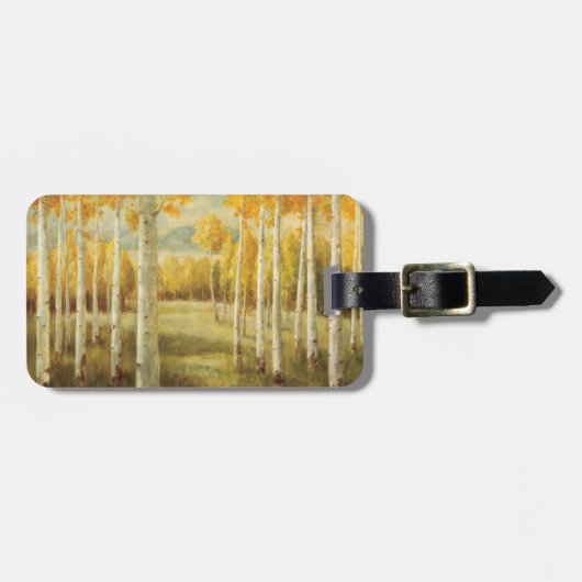 Espen im Herbst Gepäckanhänger (Vorderseite horizontal)