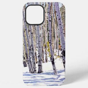 Espenbäume im Wald iPhone 12 Pro Max Hülle