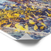 Espenwald im Herbst Poster (Ecke)