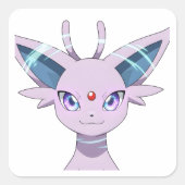 Espeon Evolution Purple Psychic Pokemon Sticker |  (Vorderseite)