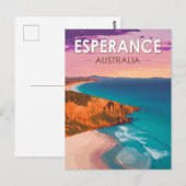 Esperance Australia Travel Art Vintag Postkarte (Vorne/Hinten)