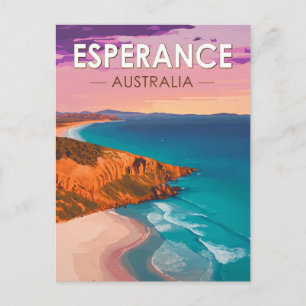 Esperance Australien Reise Kunst Vintage Postkarte
