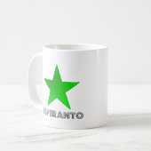 esperantist Emblem Kaffeetasse (Vorderseite Links)