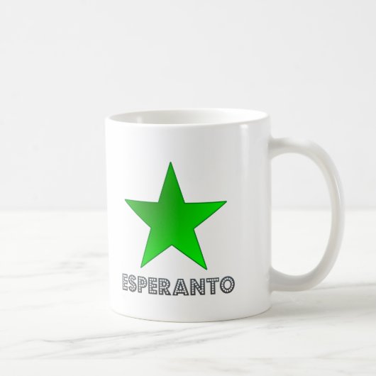 esperantist Emblem Kaffeetasse (Rechts)