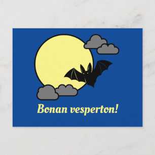 Esperanto: Bonan vesperton! Postkarte