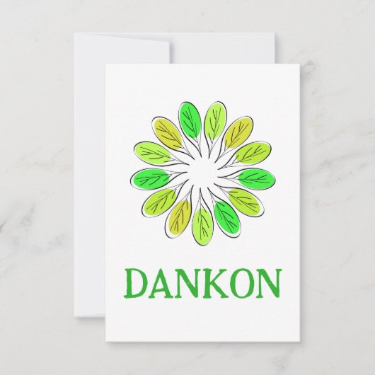 Esperanto Dankeskarte (Vorderseite)