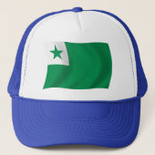 Esperanto Flag Hat Truckerkappe (Vorderseite)