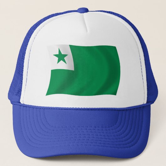 Esperanto Flag Hat Truckerkappe (Vorderseite)