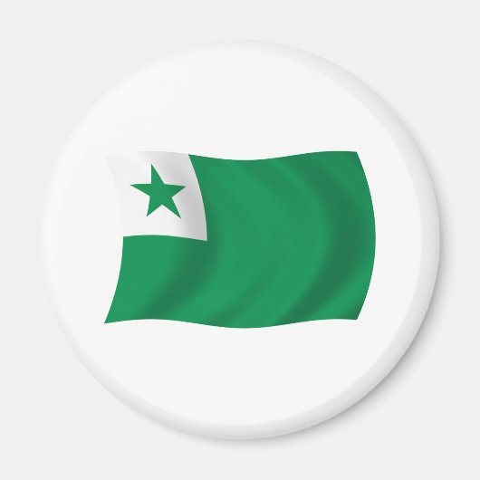 Esperanto Flag Magnet (Vorne)