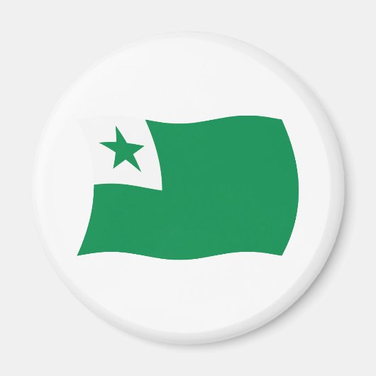Esperanto Flag Magnet (Vorne)