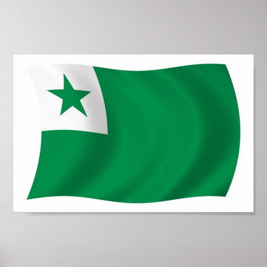 Esperanto Flag Poster Print (Vorne)