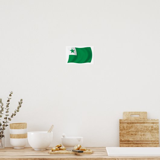 Esperanto Flag Poster Print (Küche)