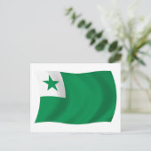 Esperanto Flag Postkarte (Stehend Vorderseite)