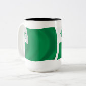 Esperanto Flag Tasse (Vorderseite Links)