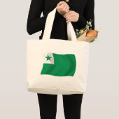 Esperanto Flag Tote Bag Jumbo Stoffbeutel (Vorderseite (Produkt))