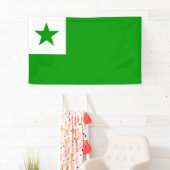 Esperanto-Flagge Banner (Insitu)