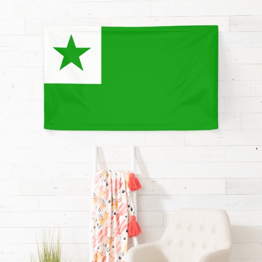 Esperanto-Flagge Banner (Insitu)