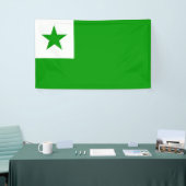 Esperanto-Flagge Banner (Messeveranstaltung)