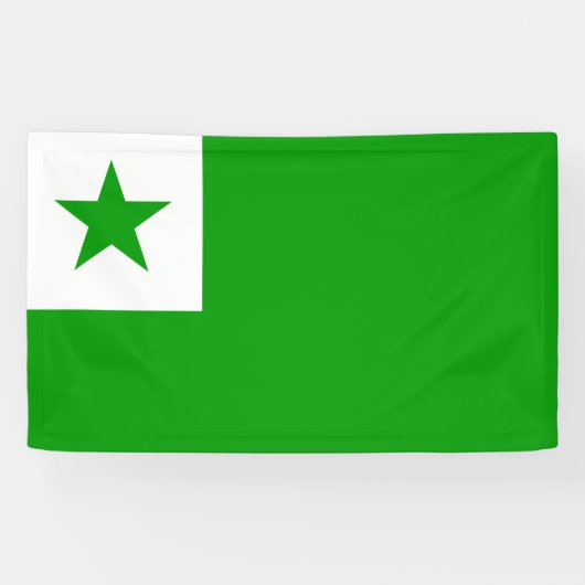 Esperanto-Flagge Banner (Horizontal)