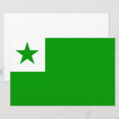 Esperanto-Flagge Briefpapier (Vorne/Hinten)