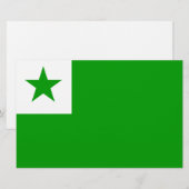 Esperanto-Flagge Briefpapier (Vorne/Hinten)