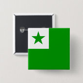 Esperanto-Flagge Button (Vorne & Hinten)