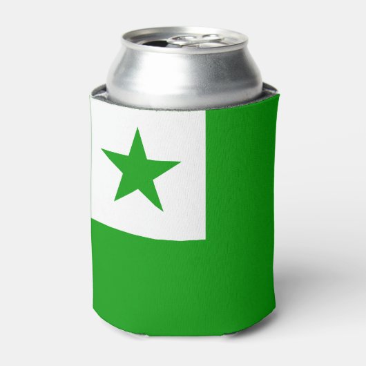 Esperanto-Flagge Dosenkühler (Kanne Vorderseite)