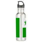 Esperanto-Flagge Edelstahlflasche (Rückseite)