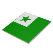Esperanto-Flagge Fliese (Seite)
