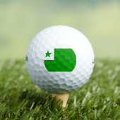 Esperanto-Flagge Golfball (Insitu T-Shirt)