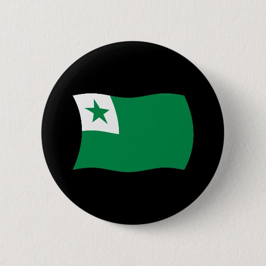 Esperanto-Flagge-Knopf Button (Vorderseite)