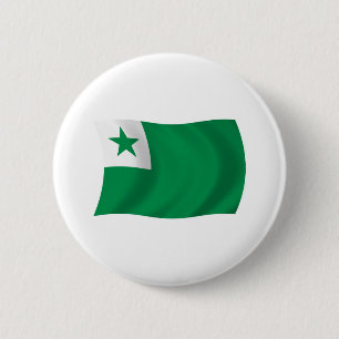 Esperanto-Flagge-Knopf Button