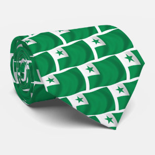 Esperanto-Flagge Krawatte