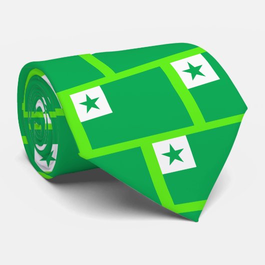 Esperanto-Flagge, Krawatte (Gerollt)