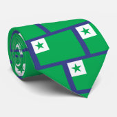 Esperanto-Flagge, Krawatte (Gerollt)