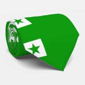 Esperanto-Flagge Krawatte (Gerollt)