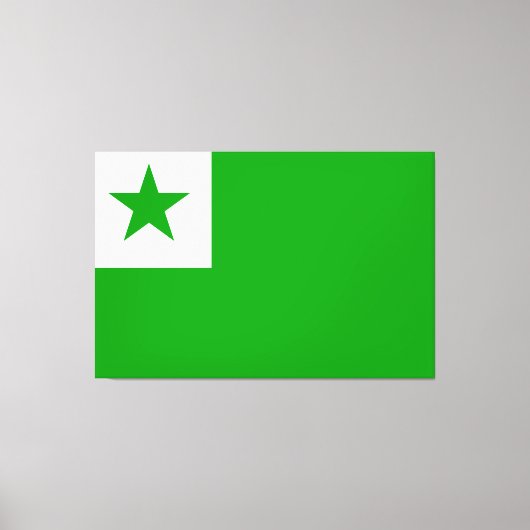 Esperanto-Flagge Leinwanddruck (Vorderseite)