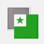 Esperanto-Flagge Magnet (Vorderseite/Rückseite)